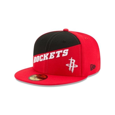 Houston Rockets Gorra | New Era NBA Color Split 59fifty Fitted Cap Mexico - Rojos